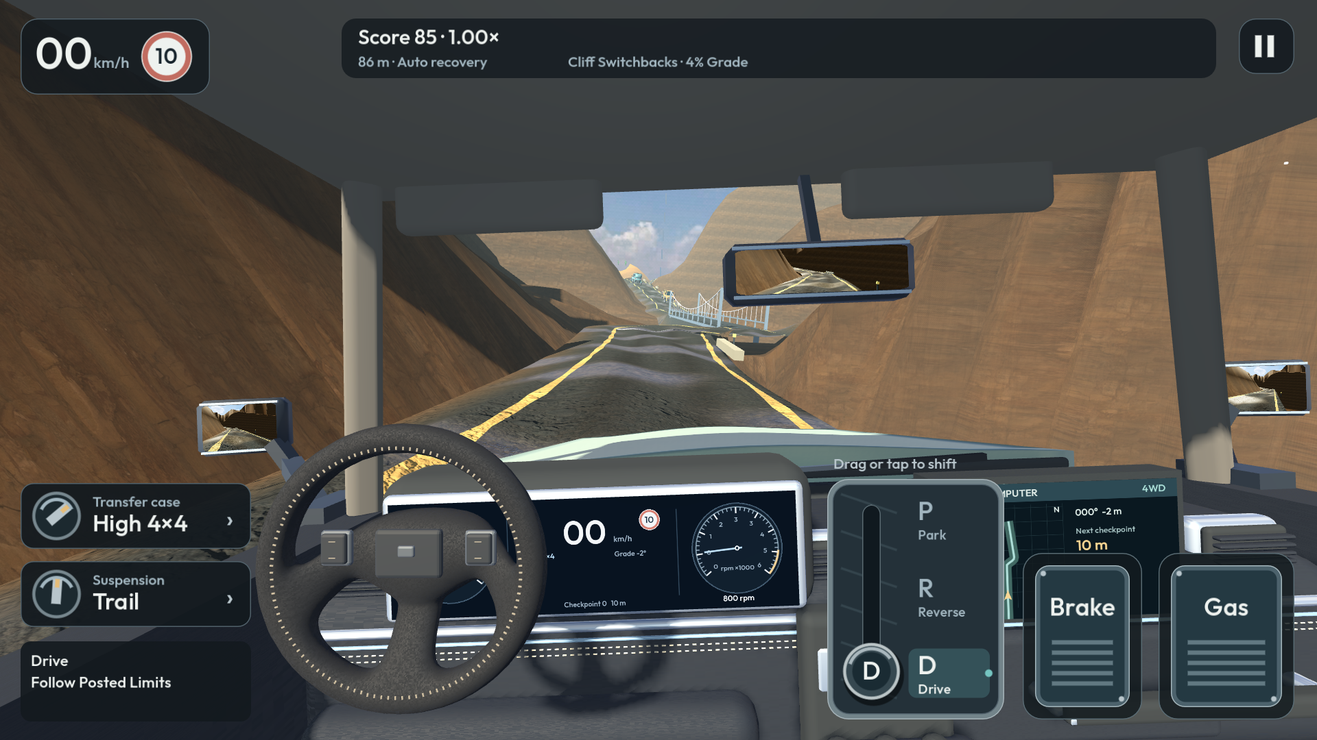 Offroad Unlimited cockpit driving gameplay